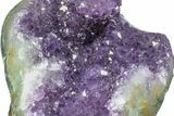 Amethyst Geode Section on Metal Stand - Purple Crystals #171820-3